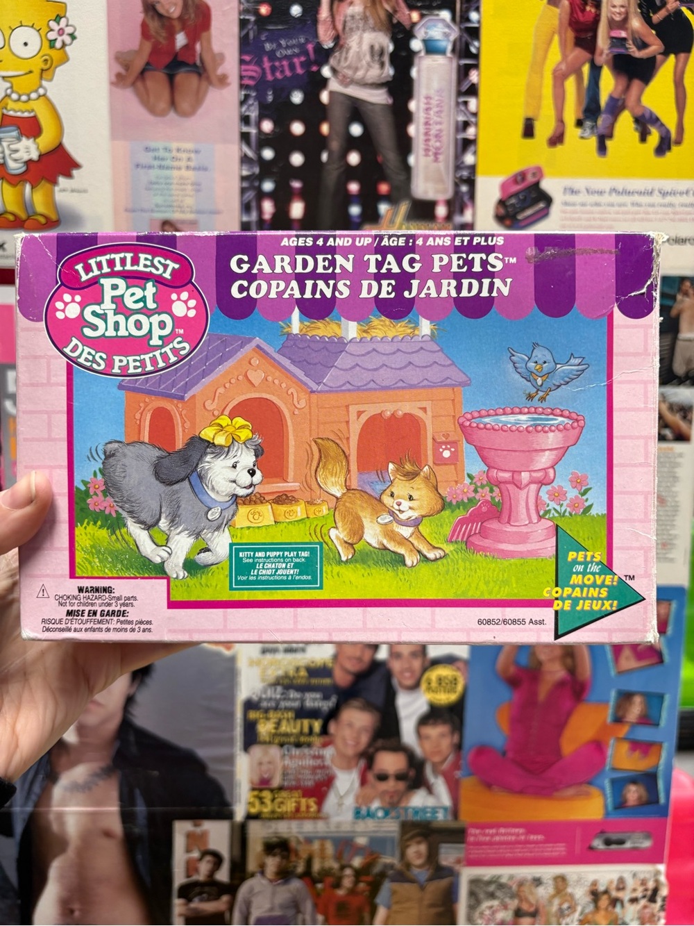 Vintage 1994 Littlest Pet Shop Garden Tag Pets Playset - complete LPS